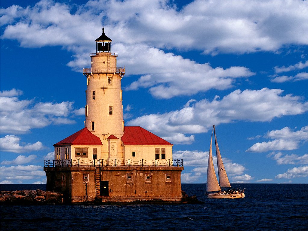 Chicago Harbor Light, Illinois